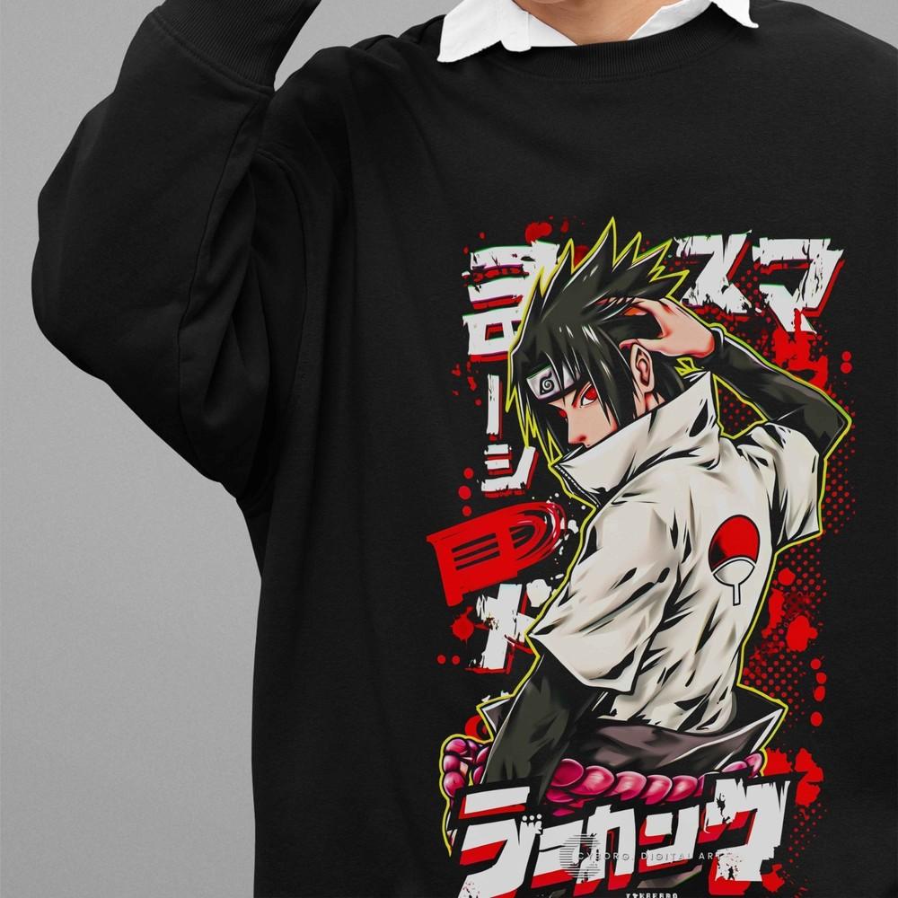 

Naruto Anime Sweatshirt Sasuke Sweater Itachi Sweat Kakashi Pain Unisex Pullover M