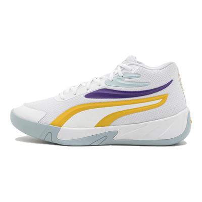Court Pro Lakers Unisex Sneakers White Yellow-Sizzle Team-Violet 310829-05