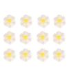 20Pcs 9Mm White Plastic Flower Beads Daisy Accessories for Handmade Jewelry Pendants Charms Resin Art Craft DIY Decorations