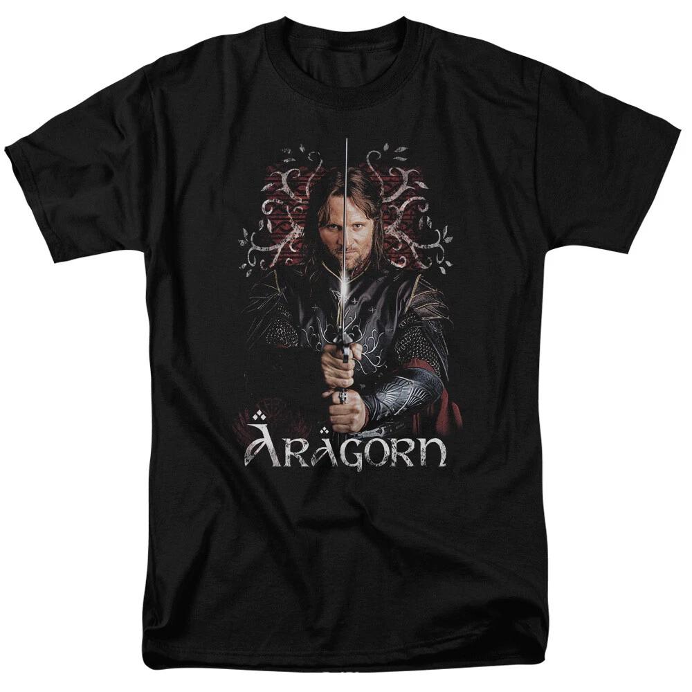 The Lord of the Rings Aragorn Sword Pose Men s Licensed T-Shirt S-5XL LOTR Tee 4XL