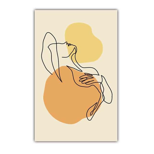 Nordic Abstract Art Figure Canvas Painting Minimalist Lines Matisse Poster Office Living Room Bedroom Home Decoration Mural No Frame