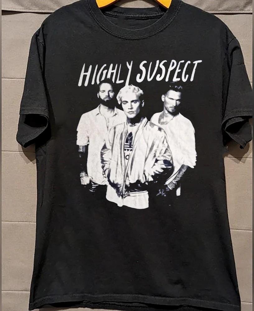 Highly Suspect Band Member T Shirt Black All Size S-5Xl Gift Fan MI818 Unisex T-Shirt L