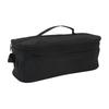 Camping Bag Large Capacity Double Zipper Tableware Storage Bag with Handle for Outdoor Black