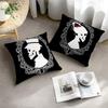 Halloween Gothic Couple Pillowcase Cushions 100% Polyester 45X45Cm Throw Pillow Cover Sofa Chair Cushion Pillowslip Home Decor