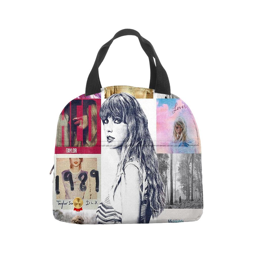 Anime Cartoon Handbag Student Lunch Bag Grades 1-6 Picnic Bag Printed Thermal Insulation Bag Meal Bag