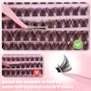 120 Clusters Single Cluster D Curve False Eyelash Set 10-16Mmdiy Segmented Grafting Thick Eyelashes