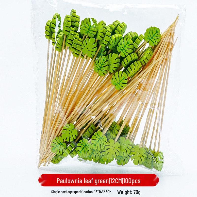 

Бамбукові шпажки для фруктів та коктейлів 12 см – Креативні художні зубочистки для десертів