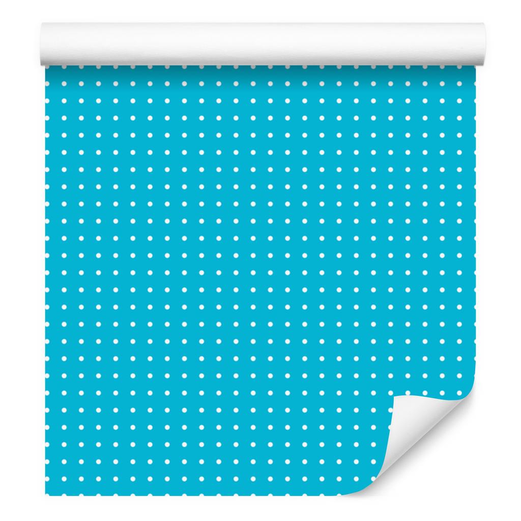 Turquoise Dots Wallpaper, Soft Forms for Living Room and Bedroom 50x1000