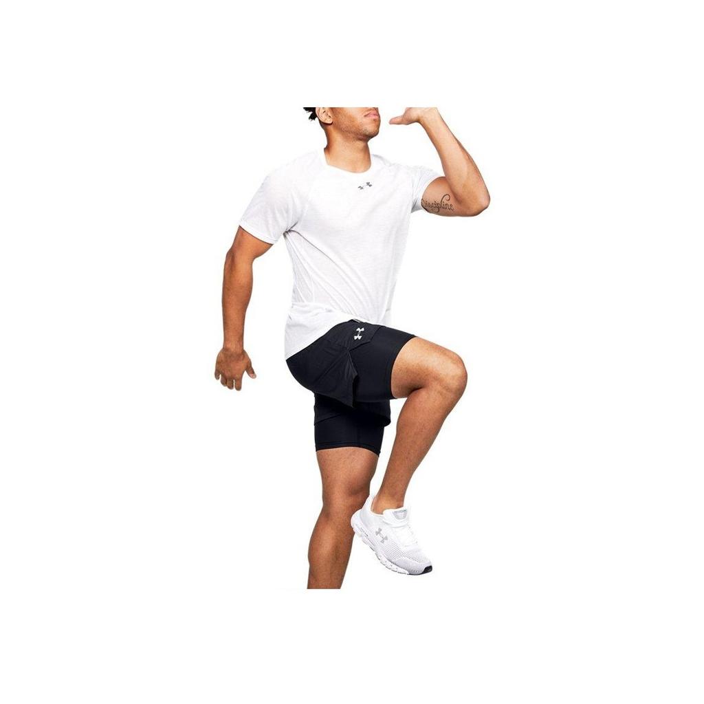 Under Armour Speedpocket Running Shorts Men Bottoms Black 1355449-001