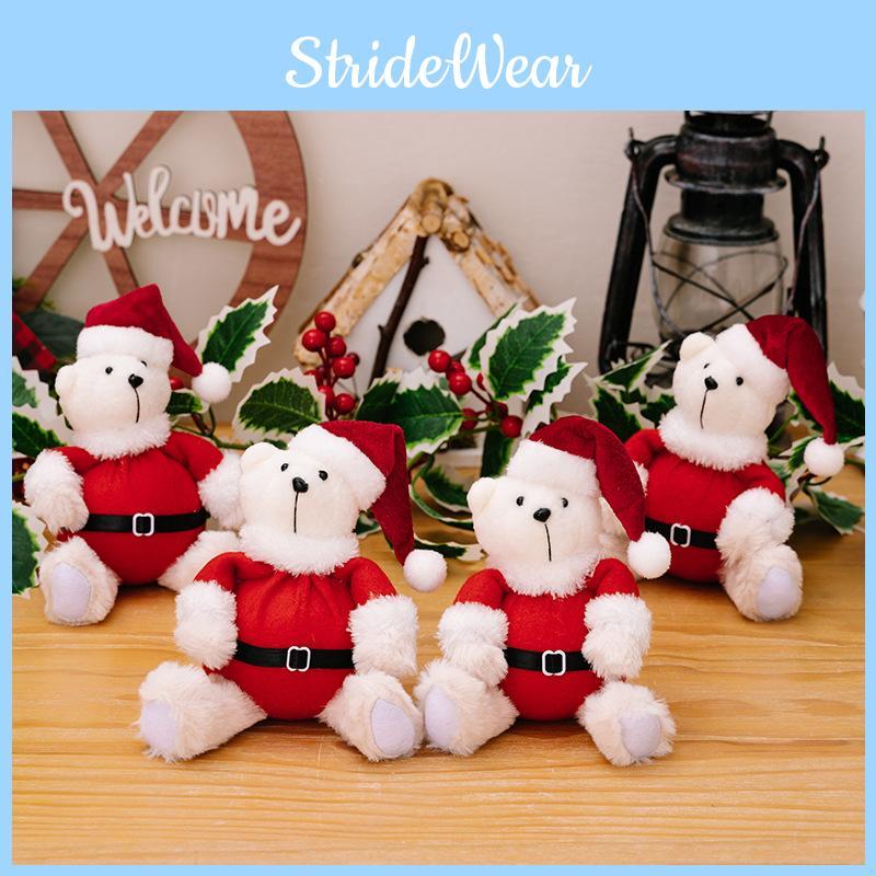 Charming Christmas Plush Bear Decoration Perfect For Holiday Kids Toys And Gifts
