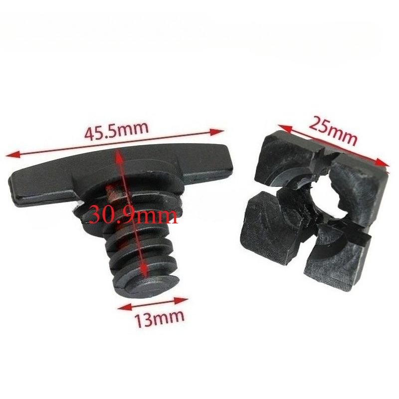 1/5/10 Stück Original Werkzeugkasten Rändelschraube und Mutter für BMW Werkzeugkästen für BMW E46 E34 E39 E38 71111179445