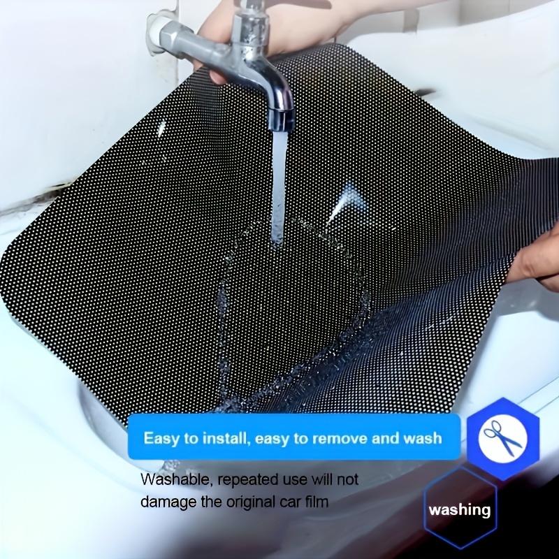 4Pcs Car Sunshade Set, Black Mesh Stickers, Static Cling Side Window Shades, Sun Protection Film