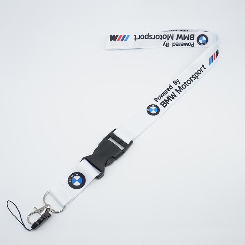 VSRF8 For BMW Lanyard Nylon for m Performance e90 e60 e46 car accessories Gift Car Logo Style Keychain Work Card ID Cell Phone Keyring