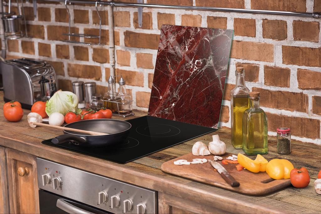 TAGLIERE IN VETRO 45x52 MARMO