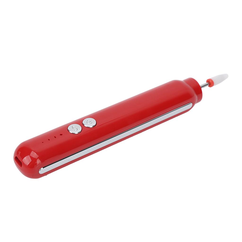 Nail Drill Machine USB Charging 3 Speeds Portable Electric Nail File Set with Light for Manicure Pedicure