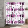 Pink Black Unicorn Pattern Shower Curtain Waterproof Decorative Bathroom Accessories for Home Decoration