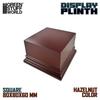 Green Stuff World Display Stand, Square Prism (80mm X 80mm), Hazelnut Brown, Hobby Accessory, GSWD-2704
