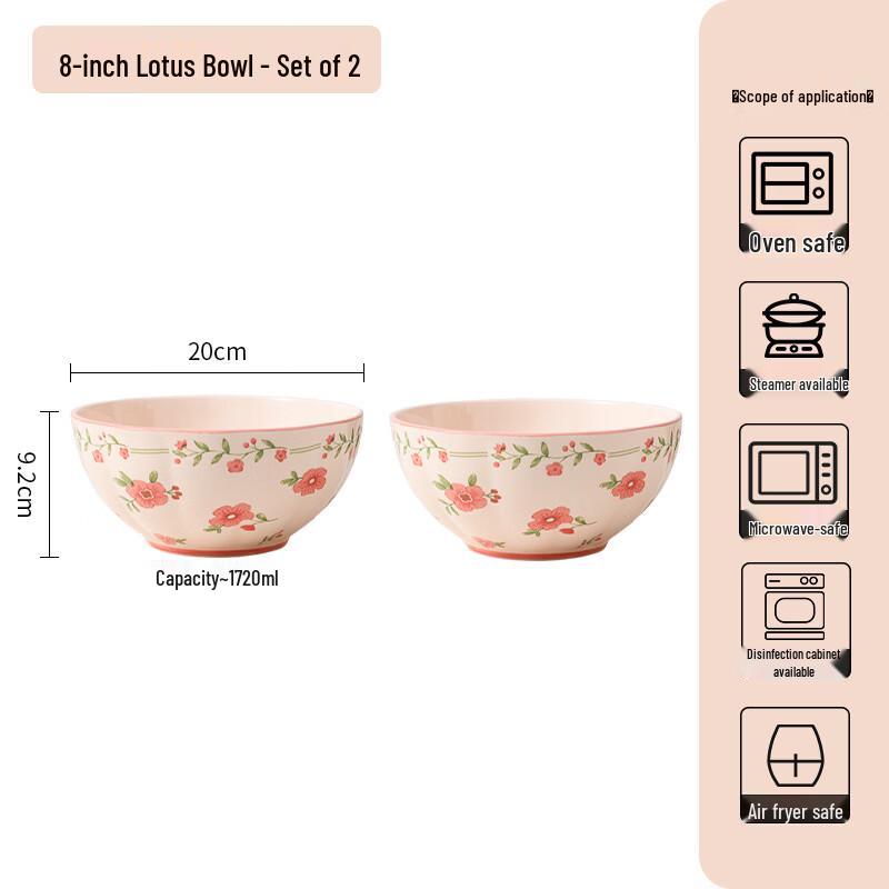European Style Ceramic Lotus Bowl