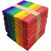 Colorful Wooden Popsicle Sticks for Crafts and Ice Creams