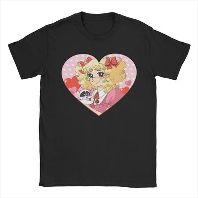Candy Candy Anime Μπλουζάκια Ανδρικά 100% Βαμβακερά Casual T-Shirts Με Στρογγυλή Λαιμόκοψη T-Shirts Κοντομάνικα Ρούχα Κλασικά