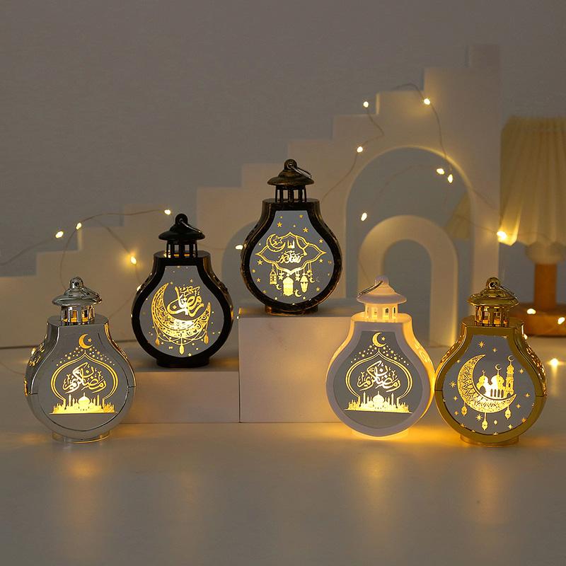 Ramadan Decoration Night Light Eid Muslim Night Lamp Home Decor Ramadan Karim Lantern Party Supplies Guest Gifts