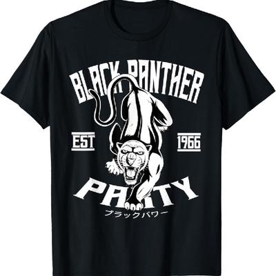 Black Power Panther Party Oakland 1966 Vintage T-Shirt