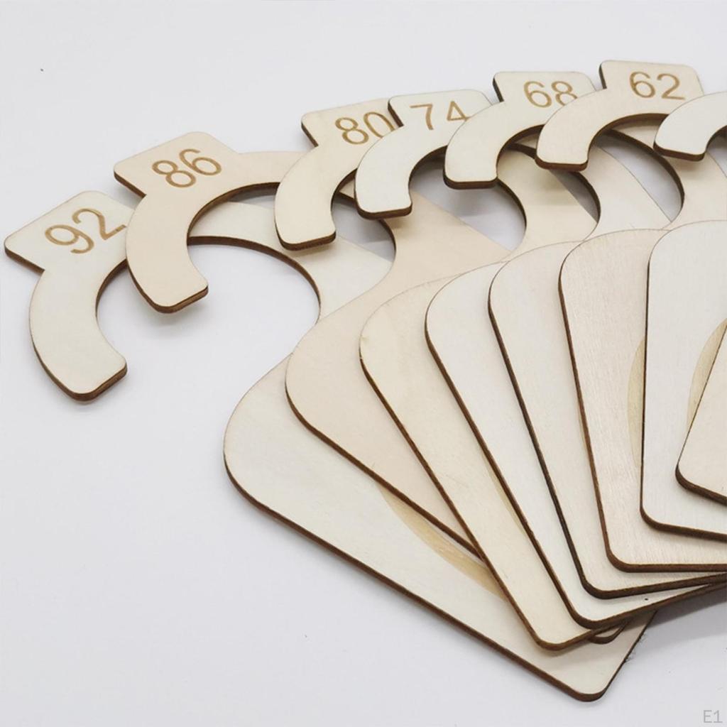 8x Baby Closet Dividers Age Organizer Wood DIY Clothing Size Clothes Sorting