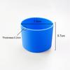 16 Colores 7.5CM Silicona Vidrio Taza Antideslizante Funda para Taza Aislamiento Antideslizante Cubierta Protectora 75MM Tapa de Taza con Raya Horizontal
