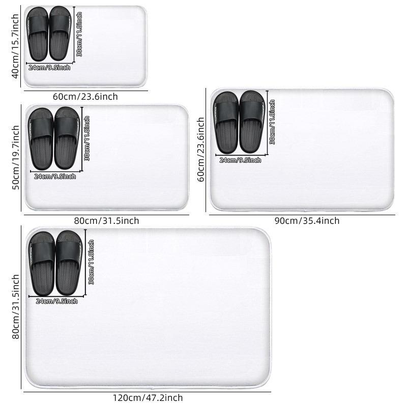 Cartoon Santa Claus Design Mat Bathroom Absorbent Bedroom Door Rug Kitchen Balcony Living Room Entrance Carpet Home Decoration