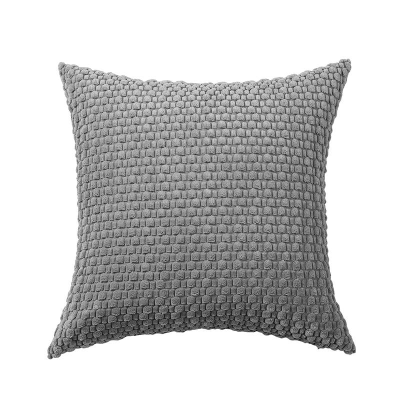New Modern and Simple Corduroy Three-dimensional Bubble Pillow Pillow Case Fashionable Solid Color Cushion Pillow Case