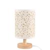 Stoff-Holzsockel Tischlampe: DIY-Softlicht, augenfreundlich, ideal für Nachttische