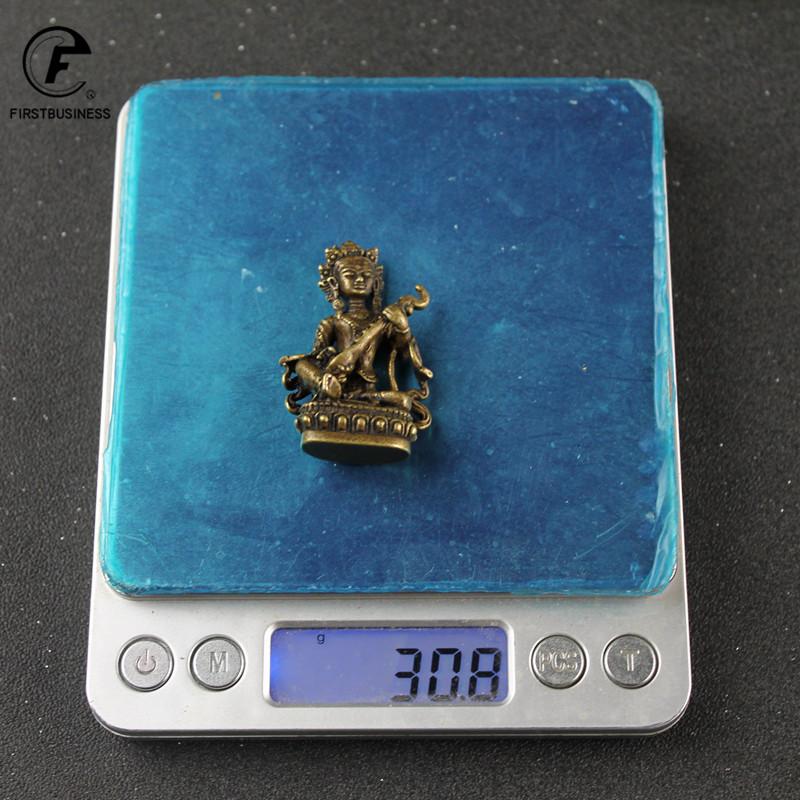 Antique Brass Buddha Nepal Statue Home Decorations Craft Accessories for Living Room Copper Tibetan Buddhism Figurines Ornament