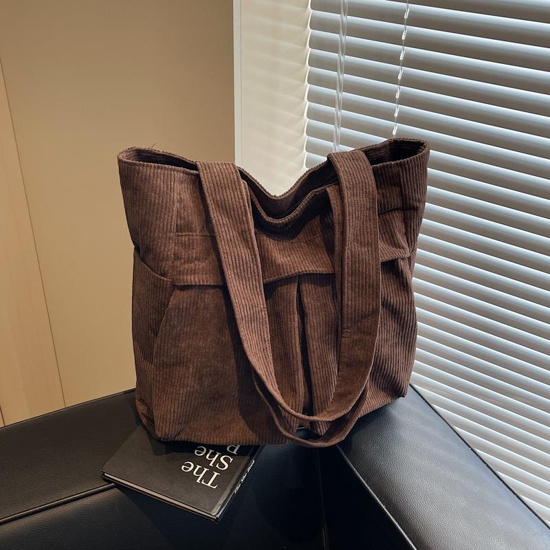 New large-capacity casual underarm bag tote bag simple versatile shoulder bag college student schoolbag