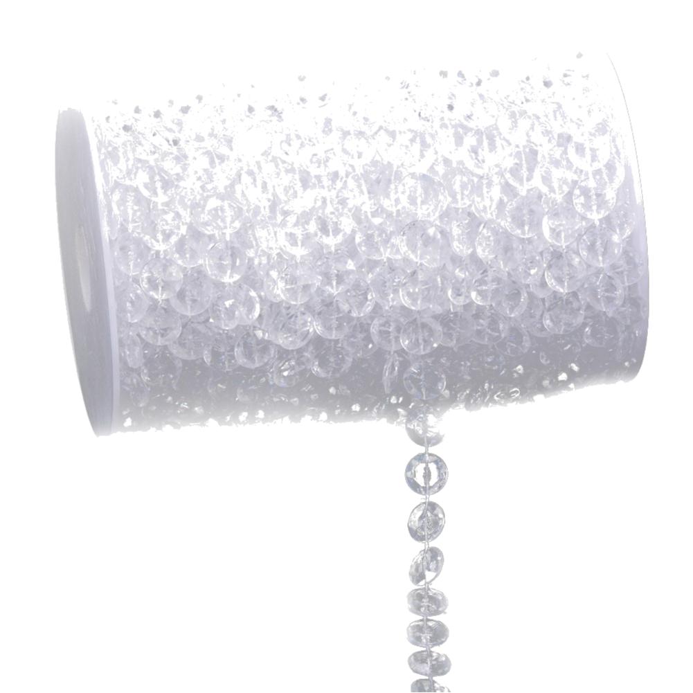 

10 м/Рулон Акриловый Кристалл Дверная Нить Занавеска из Бусин Элегантный Изысканный Модный Прозрачный Гирлянда Подвесные Цепочки Сделай Сам Свадебный Декор