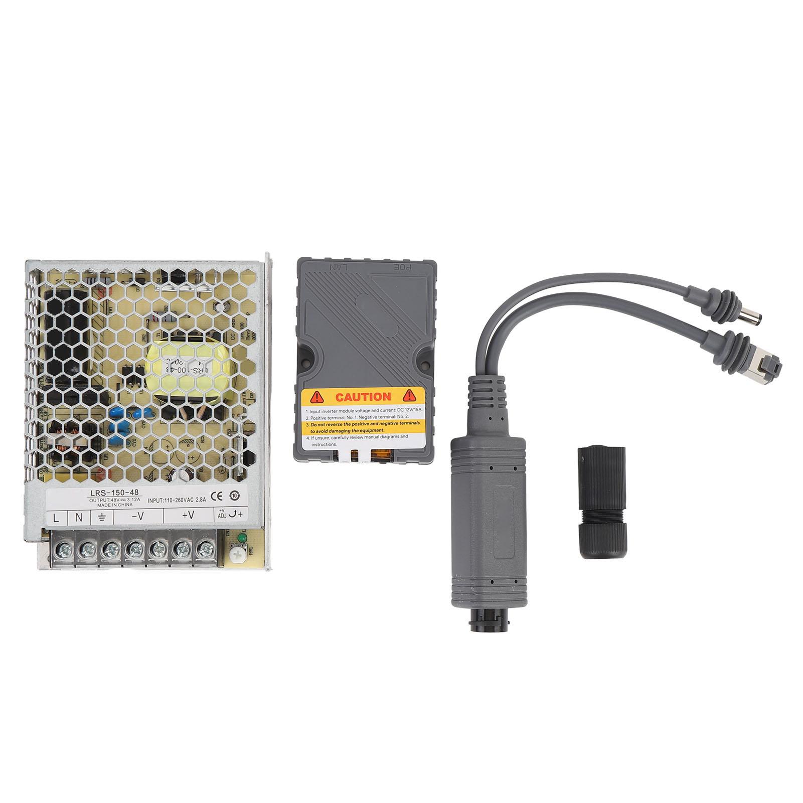 

PoE Injector 150W Surging ESD Safety Power Over Ethernet Injector for 10 100 1000Mb/s Satellite Acce