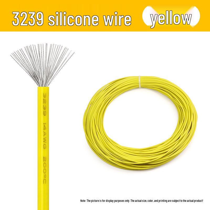 3239 Silicone Wire 3KV, LED Flexible Signal Connection Wire, High Temp Silicone Conductor, Available In 30-22 AWG.