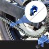 1pc Metal Chain Alignment Tool Blue Suitable For Motorcycles And ATVs Quick Accurate Alignment Car Repair Accessories Gadgets