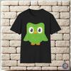 Unisex T-Shirt με Λογότυπο Κουκουβάγιας Duolingo