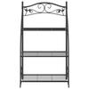 VidaXL Étagère à fleurs Noir 56x30x96 cm Acier 319353