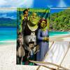 1pc Shrek1 Beach Towel, Beach and Seaside Swimming Pool Equipment, Fashion Pattern, Rectangular, Travel Essentials