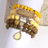 Elegant Stone Bracelet Handmade Beads Jewelry Natural Stone Jewelry Stone Texture Perfect for Friend or Lover Present