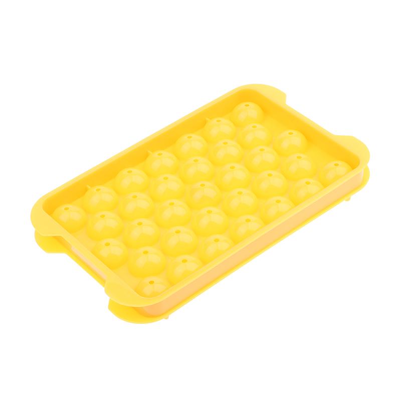 33 Hole Round Ice Cube Tray Plastic Style Ice Mold Refrigerator Spherical Diy Moulds Ice Ball Maker Kitchen Tools