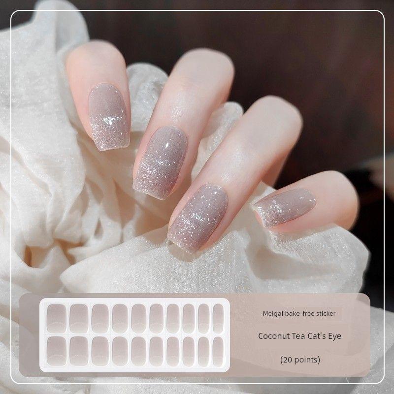 

Beauty Cover Three-Dimensional Baking-Free Gel Nail Sticker Ice Crystal Texture Young Adult Heart Fancy Waterproof and Durable Nail Sticker PPW108 no-bake nail sticker