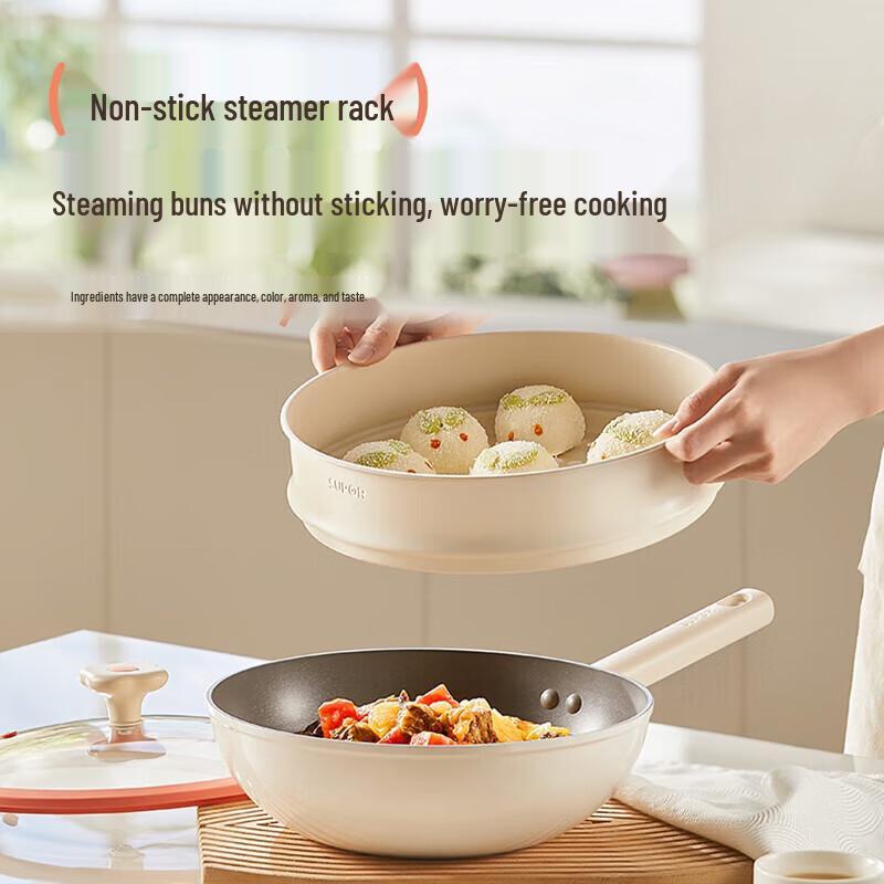 Supor Fire Red Dot Non-stick Frying Pan