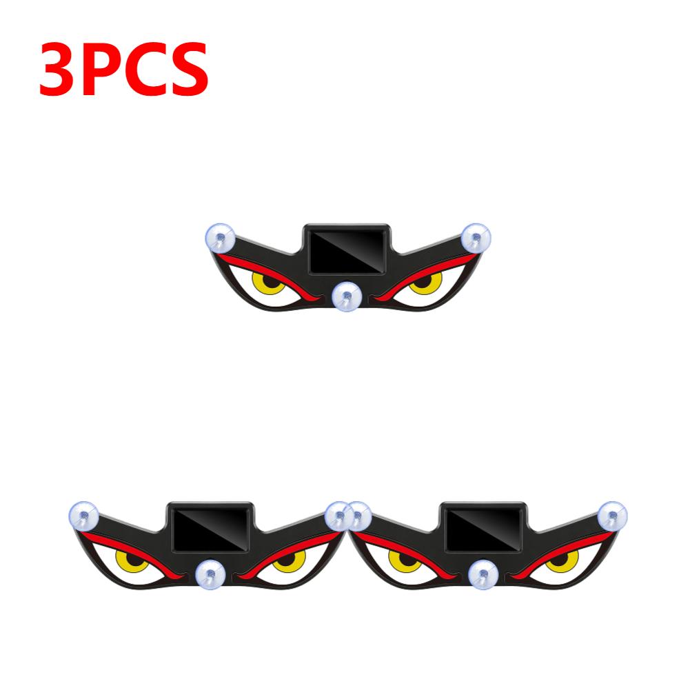 1-5pcs Car LED Devil Eyes Light Decorative Lights USB Warning Lights Dynamic Demon Eye Lights Atmosphere Light Auto Accessories