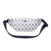 New MLB Monogram Collection Nylon Fanny Pack, Shoulder Bag, Crossbody Bag Regular Unisex White Blue 32BGCR111-50N