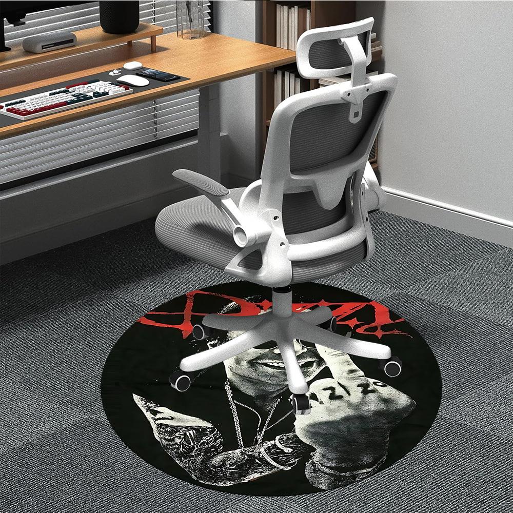 

1PC Ozzy Osbourne Office Round Area Rug, Indoor Mat Suitable For Office, Under Office Chairs Bedroom Living Room Home Decor DT1212059 80cm by 80cm