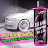 High Concentration High Foam Car Wash Liquid,Pink Foam Car Wash Liquid/Maintains Car Paint Surface,1:100 Concentrated Formula