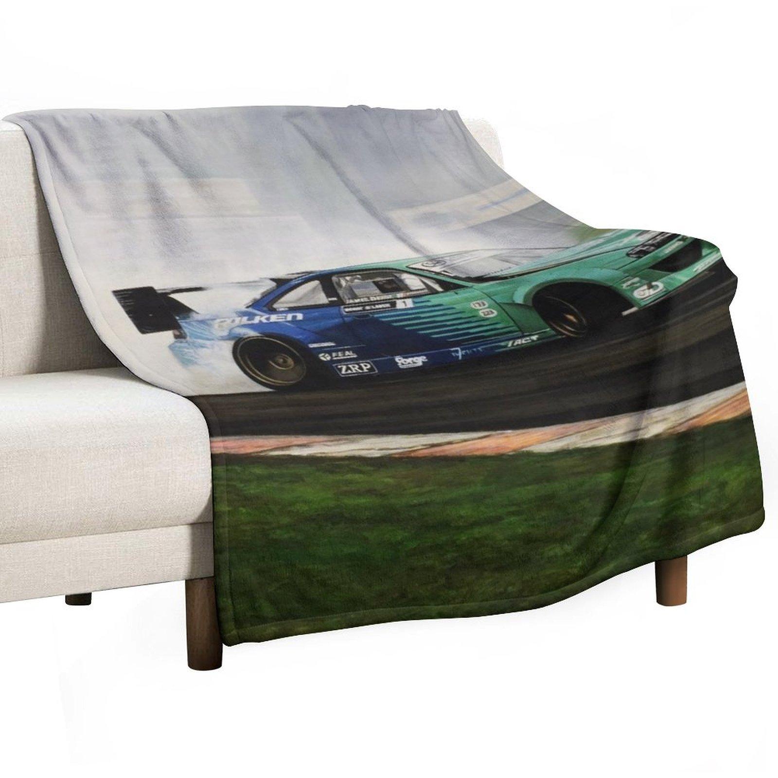 

James Deane Drift Car Throw Blanket Giant Sofa for babies Weighted Decorative Sofa Blankets 30x40in