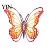 Waterproof Metal Wall Ornaments Butterfly Decorations, Garden Art Sculpture, Decorative Pieces Weatherproof Hanging Decor for Patio Fence Home